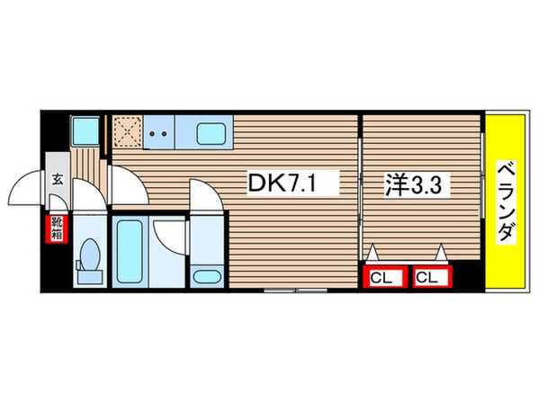 アーバネックス森下Ⅱの物件間取画像